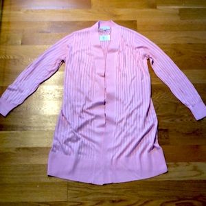 NWT Loft Pink Open Cardigan